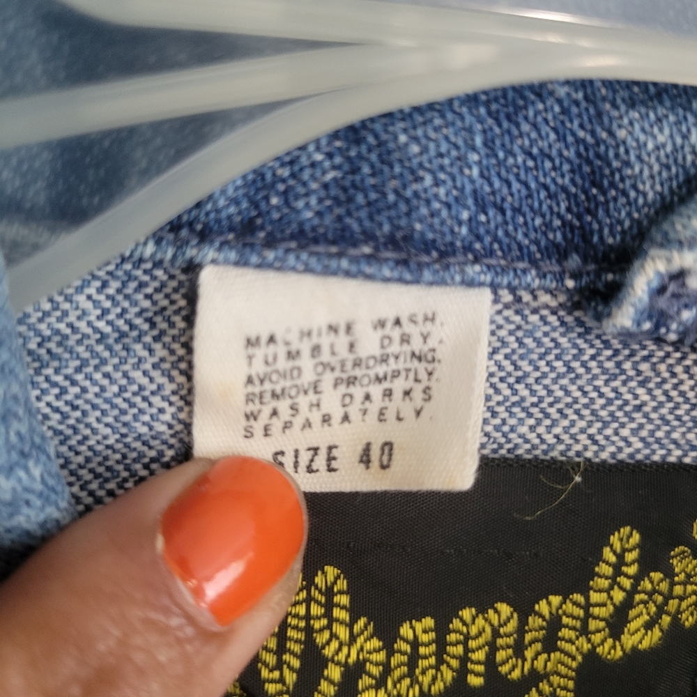 Wrangler Early 70s Vintage Denim Trucker Jacket Size 40 Incredible Condition - Picture 6 of 16